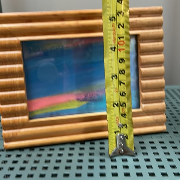 “Incoming Color” Framed Sustainable Abstract handpainted art - Picture 7 of 8